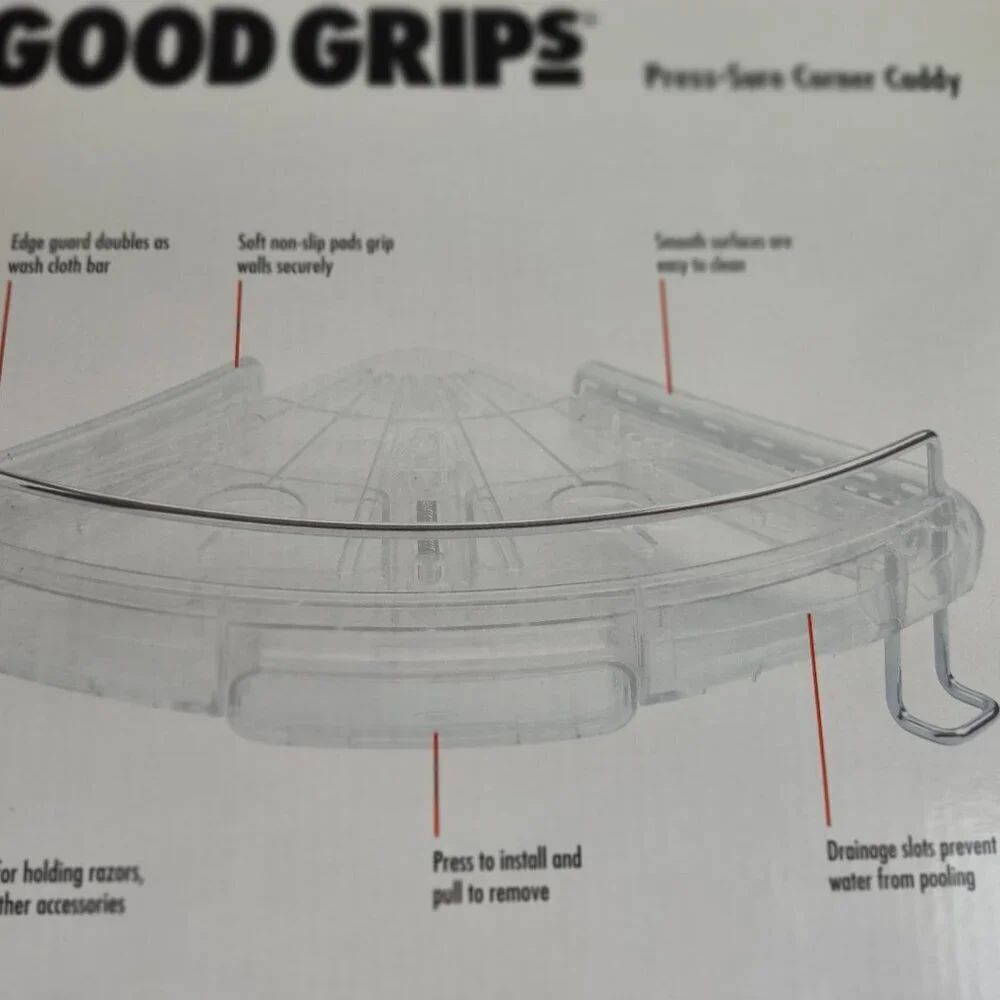 OXO Good Grips Press-Sure Corner Shower Caddy